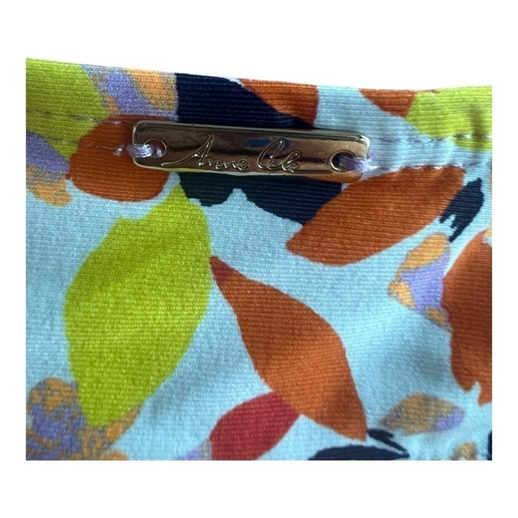 Anne Cole Orange Navy Retro TwistFront Underwire Tankini Swim size 34C/36B - Picture 14 of 15